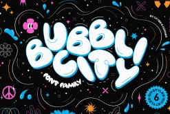 Bubblicity | Bubble Font Family