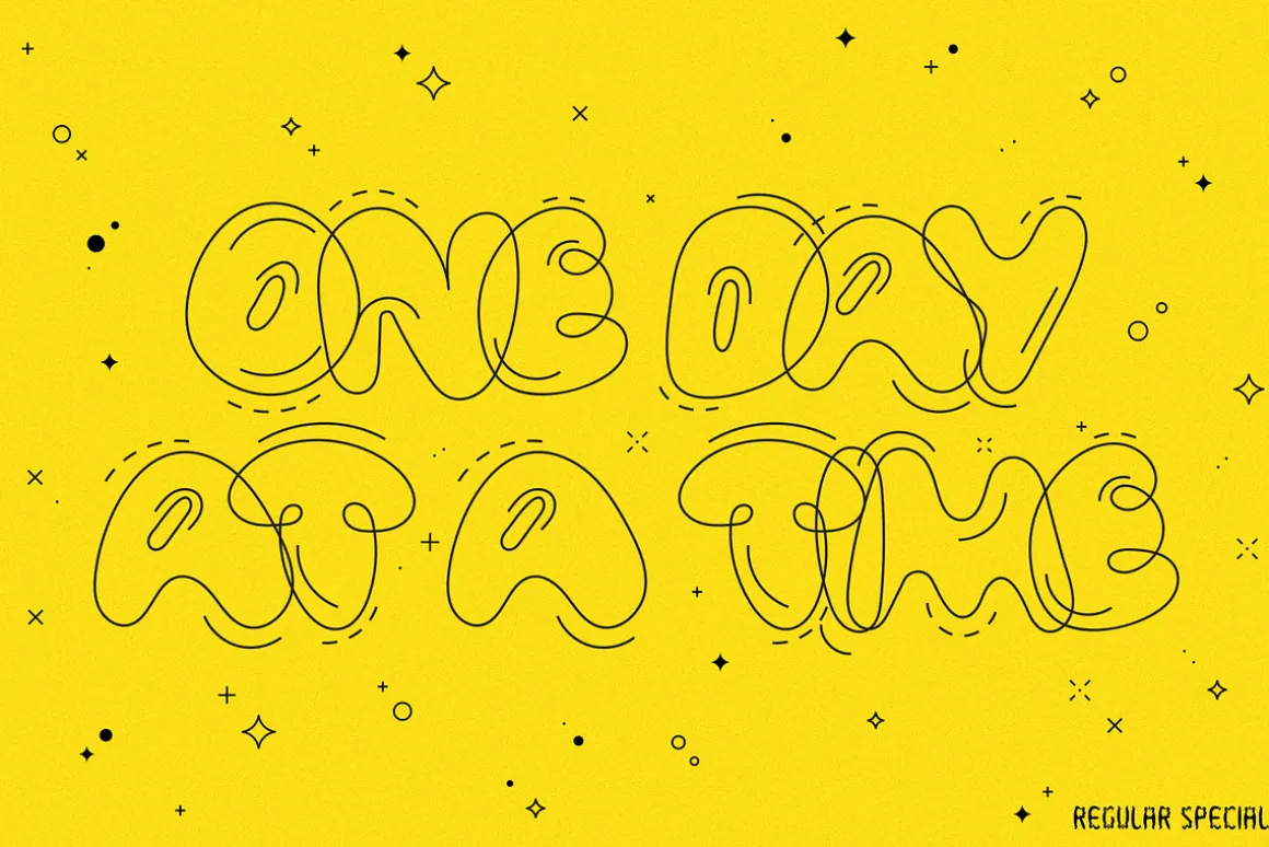 Bubblicity | Bubble Font Family