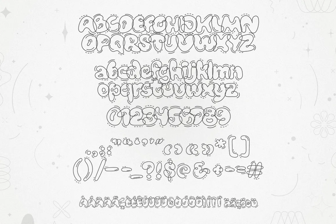 Bubblicity | Bubble Font Family