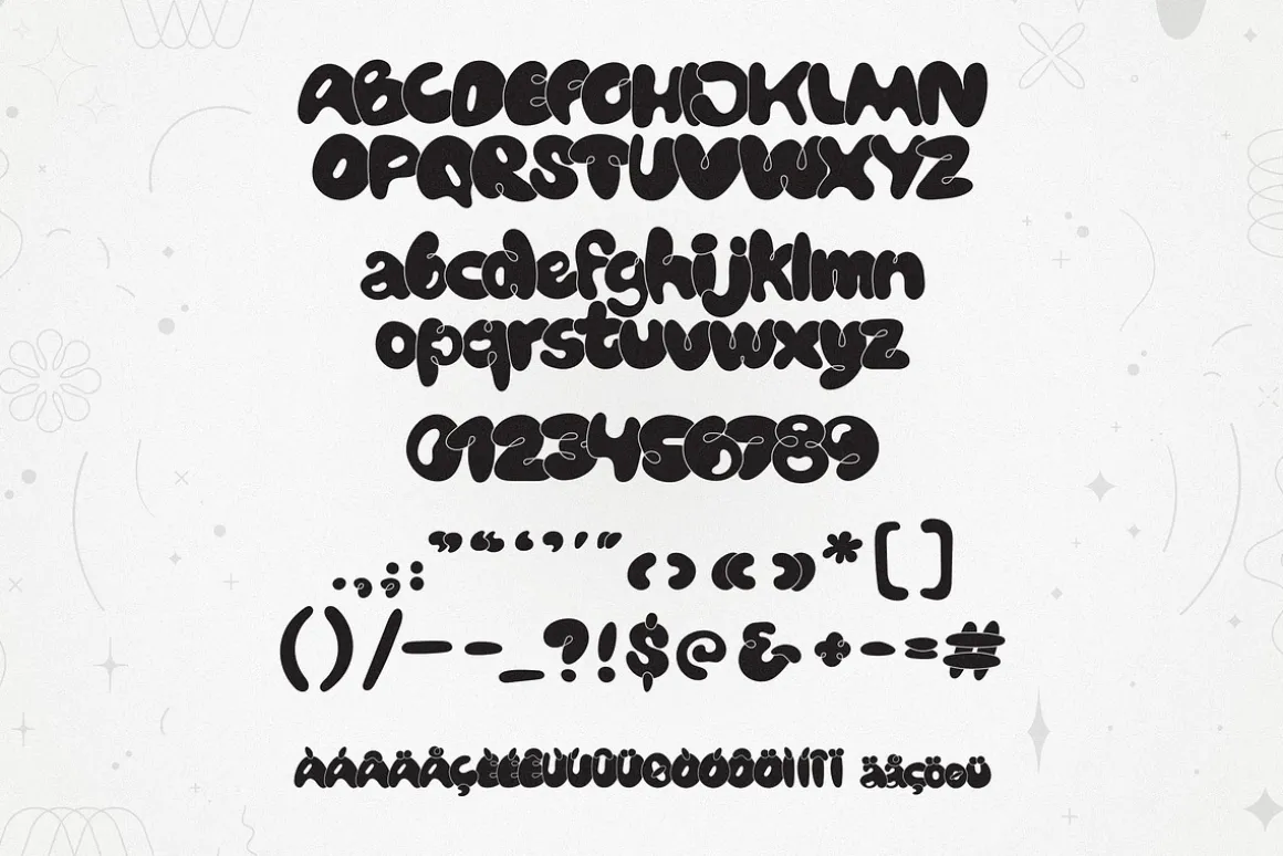 Bubblicity | Bubble Font Family
