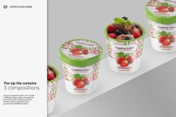 Bucket Ice Cream Mock-up
