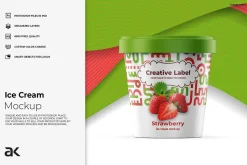 Bucket Ice Cream Mock-up