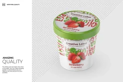 Bucket Ice Cream Mock-up