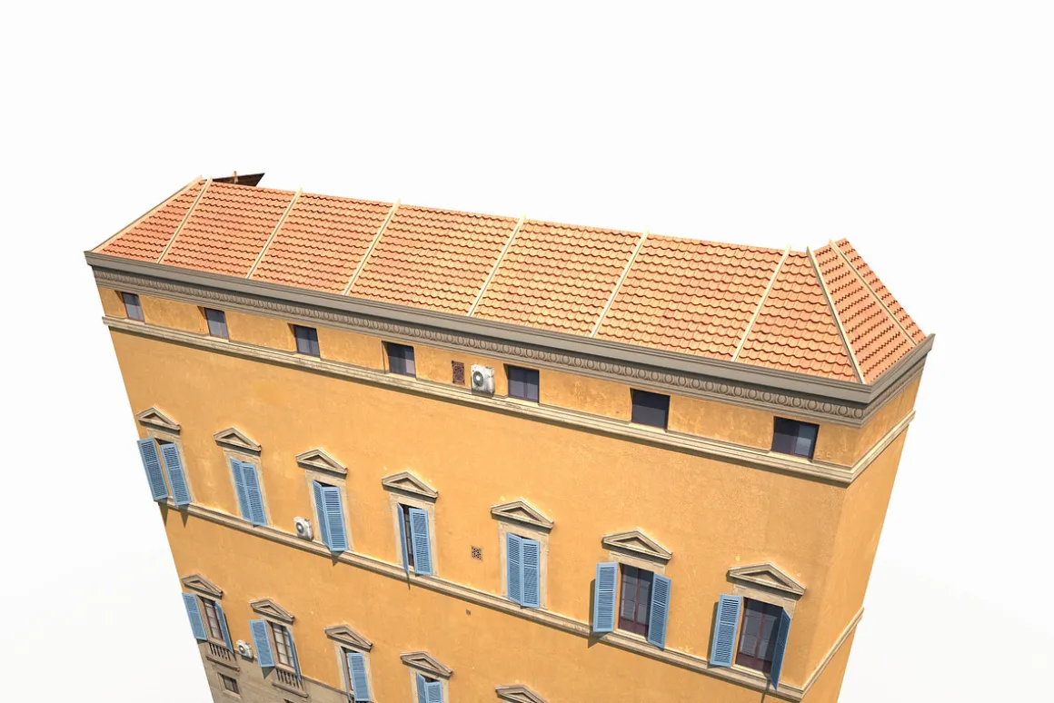 Building Facade 178 Low Poly