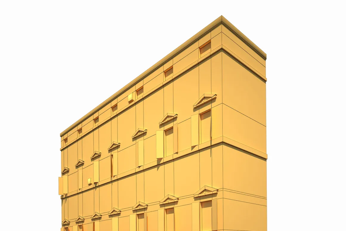 Building Facade 178 Low Poly
