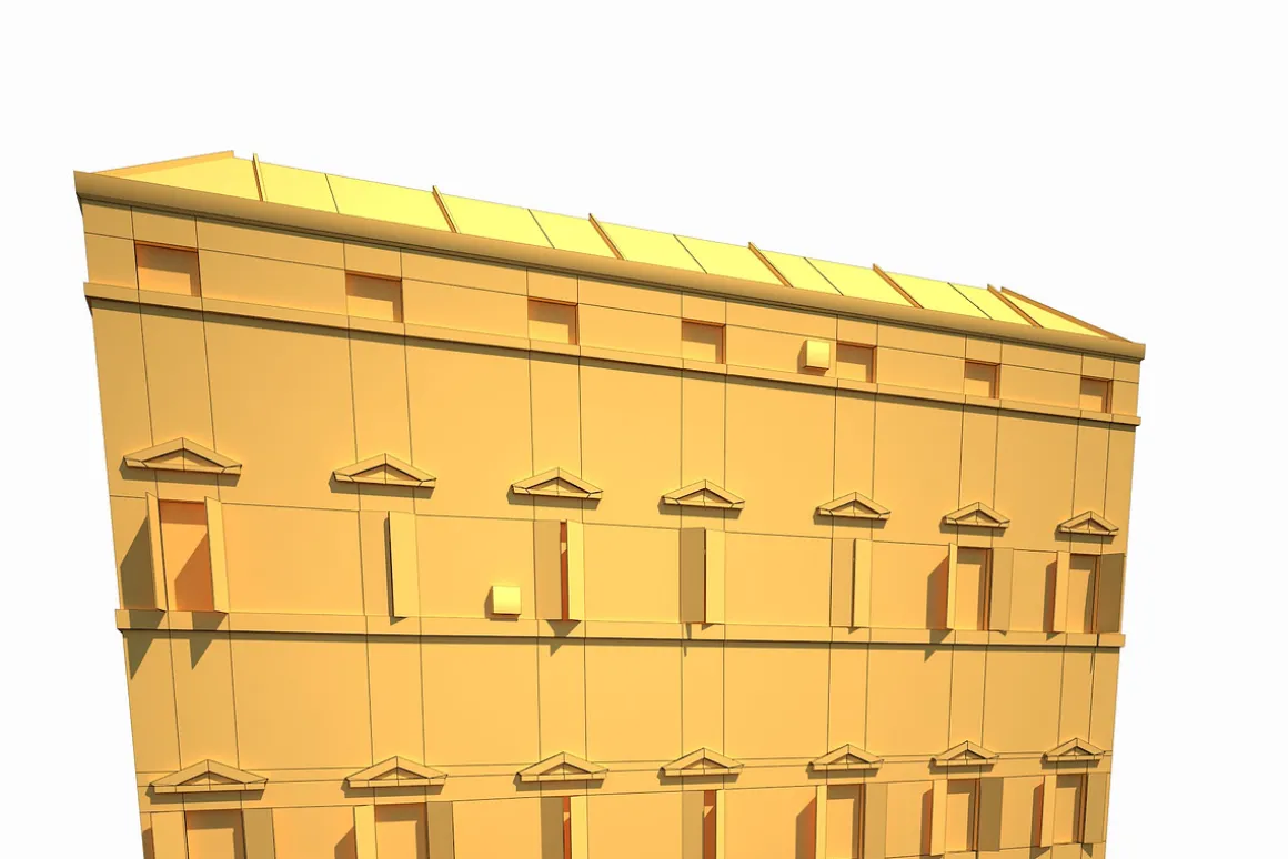 Building Facade 178 Low Poly