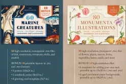 BUNDLE: 375 Vintage Clipart 6-in-1