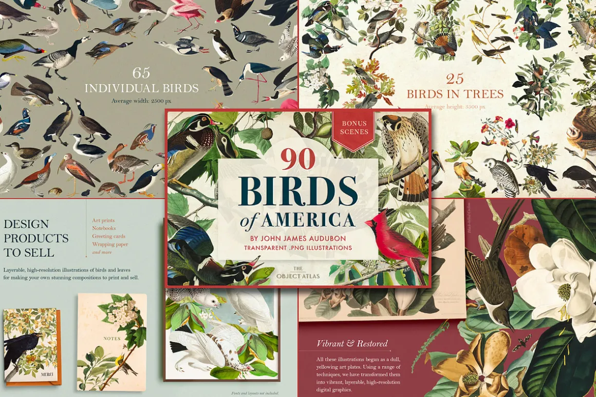 BUNDLE: 375 Vintage Clipart 6-in-1
