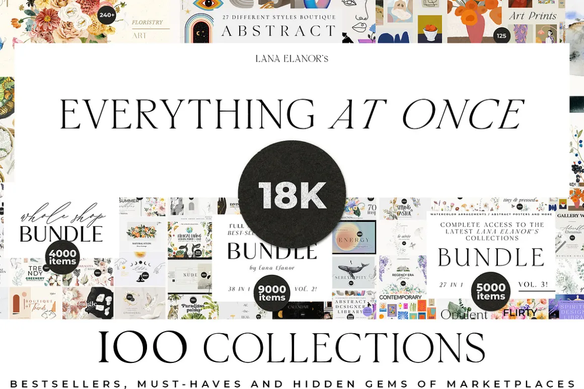 BUNDLE 18,000 graphics — 100 in 1