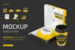 Burger Box Mockup Set
