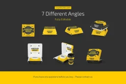 Burger Box Mockup Set