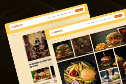 Burgers TNC, Restaurant Web Template