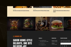 Burgers TNC, Restaurant Web Template