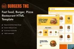 Burgers TNC, Restaurant Web Template