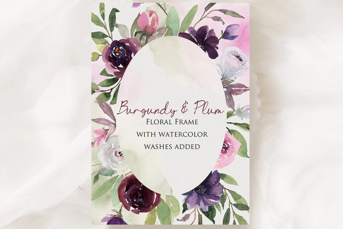 Burgundy & Plum Floral Design Kit