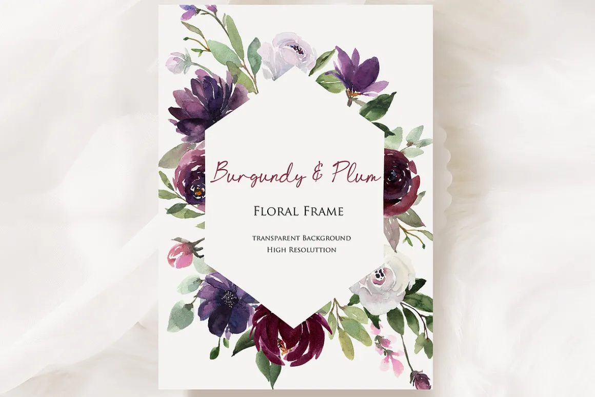 Burgundy & Plum Floral Design Kit