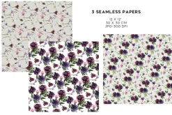 Burgundy & Plum Floral Design Kit