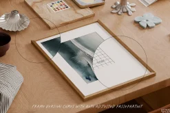 BURGUNDY | frame mockup with mat