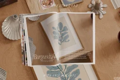 BURGUNDY | frame mockup with mat
