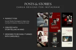 Burgundy Red Instagram Posts
