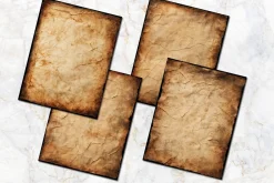 Burnt Edge Vintage Scrapbook Papers