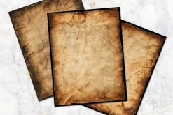 Burnt Edge Vintage Scrapbook Papers