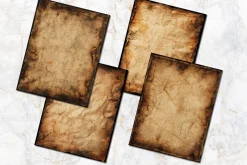 Burnt Edge Vintage Scrapbook Papers