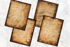 Burnt Edge Vintage Scrapbook Papers