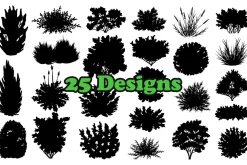 Bushes Grass Photoshop Stamp Brushes