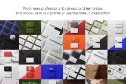 Business Card Mockup Template Logo