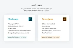 Business card Template & Mock-up