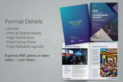 Business Conference Program Book