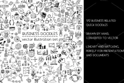 Business doodles - illustration set