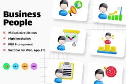 Business People 3D Icons