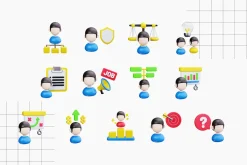 Business People 3D Icons