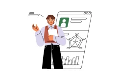 Business people working concept set