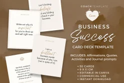 Business Success Cards Template