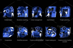 50 Business UI illustrations vol.2