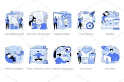 50 Business UI illustrations vol.2