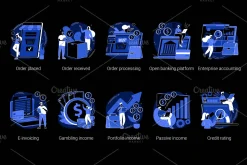 50 Business UI illustrations vol.2