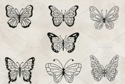 Butterfly Procreate Stamp Brushes