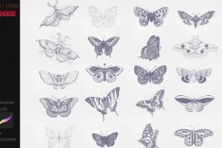 Butterfly Stamp Tattoo Wings Beauty
