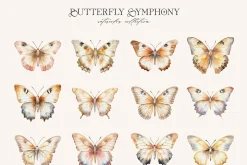 Butterfly Symphony Watercolor