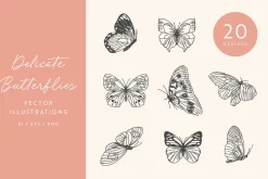 Butterfly Vector Illustrations