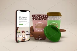 Cafe iPhone Mockup