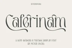 Caferinam Deco & Elegant Serif