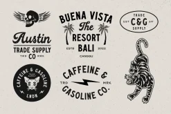 Caffeine & Gasoline Fonts + Extras