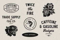 Caffeine & Gasoline Fonts + Extras