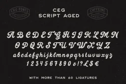 Caffeine & Gasoline Fonts + Extras