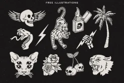 Caffeine & Gasoline Fonts + Extras